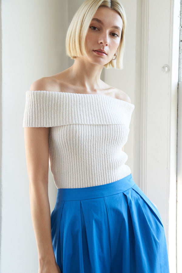 precious-approach-shoulder-top Flying Tomato-Sophia's StyleSWEATERS-1