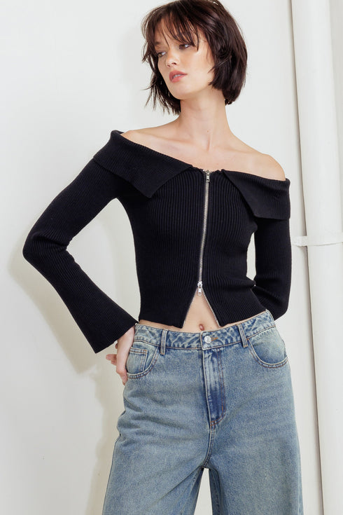 change-of-pace-sweater-top Flying Tomato-Sophia's StyleSWEATERS-1