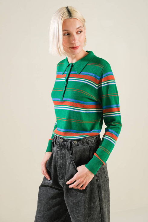 call-it-fate-sweater-polo-top Flying Tomato-Sophia's Style-3