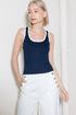 deep-connection-navy-knit-tank-top Flying Tomato-Sophia's StyleSWEATERS-1