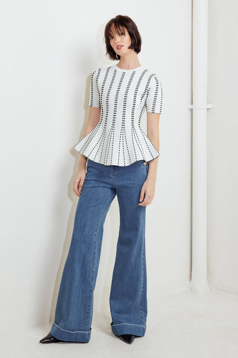 evening-rustle-jacquard-sweater-top-1-Sophia's Style-4