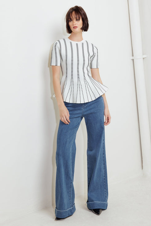 evening-rustle-jacquard-sweater-top-1-Sophia's Style-5