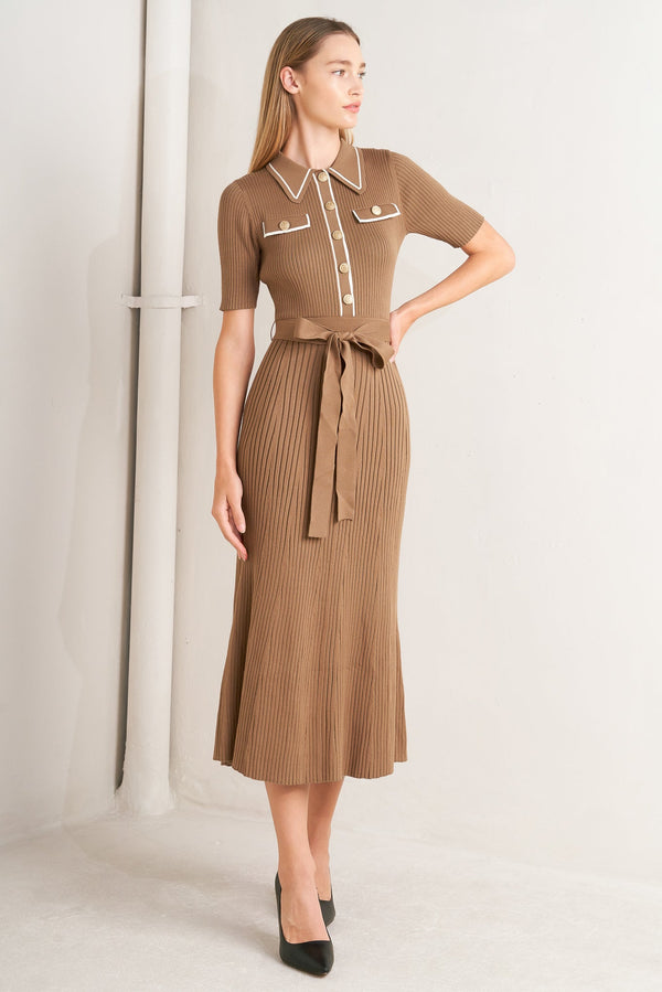 parisian-inspired-style-sweater-knit-midi-dress Flying Tomato - Sophia's StyleSWEATERS-1