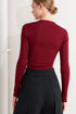 MODERN HERO BURGUNDY SWEATER KNIT TOP