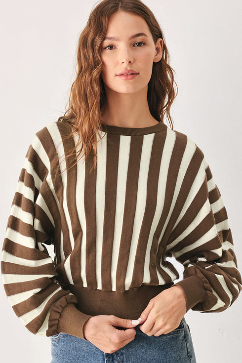 cappuccino-vertical-stripe-knit-top-sophias-styleSWEATERS-1