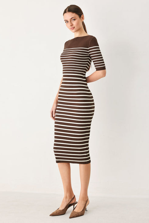 trendy-chocolate-stripe-sweater-midi-dress-flying-tomato-sophias-style-3