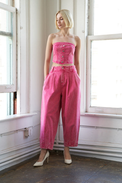 social-hour-denim-tube-top Flying Tomato-Sophia's Style-5