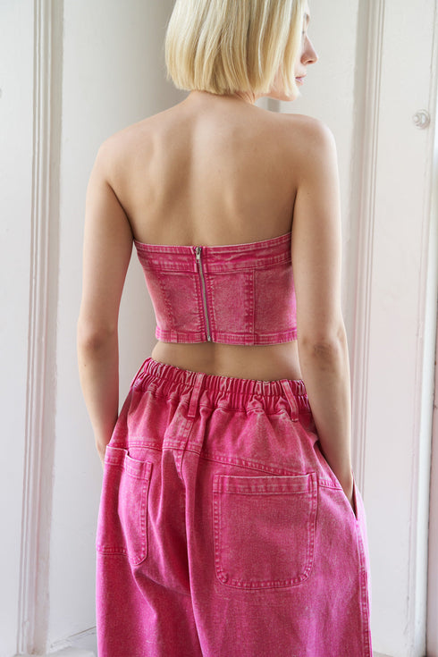 social-hour-denim-tube-top Flying Tomato-Sophia's Style-2