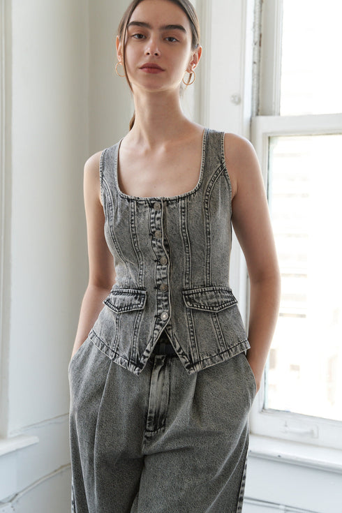 stunning-glory-denim-vest Flying Tomato-Sophia's StyleTOPS-1