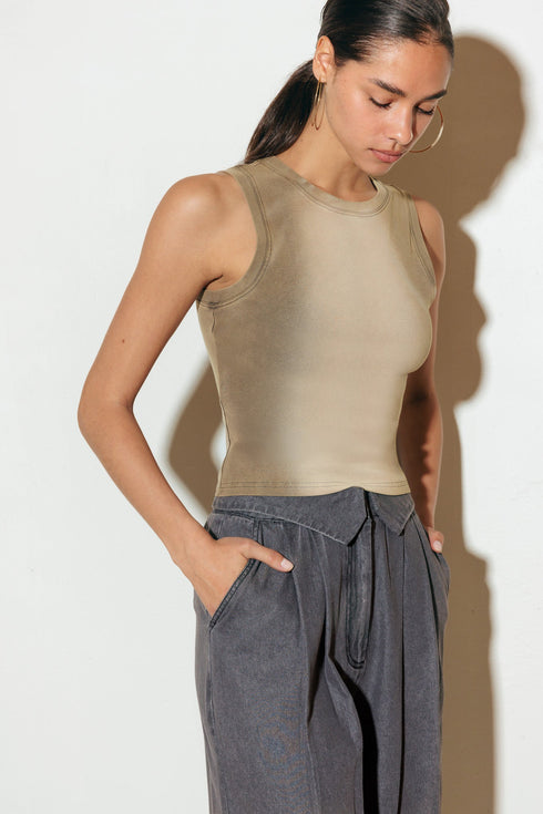 no-one-prettier-knit-tank-top Flying Tomato-Sophia's StyleTOPS-1