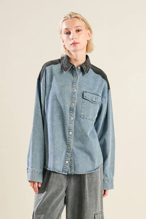 my-love-for-you-denim-shirt Flying Tomato-Sophia's Style-3