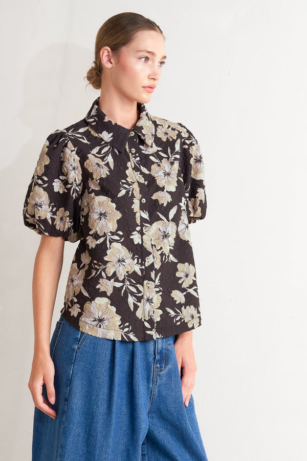 POSH PRESENCE WOVEN TOP