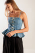 grand-entrance-indigo-denim-top Flying Tomato-Sophia's StyleTOPS-1