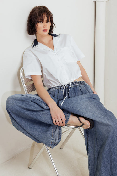 coastal-collar-woven-crop-top Flying Tomato-Sophia's StyleTOPS-1