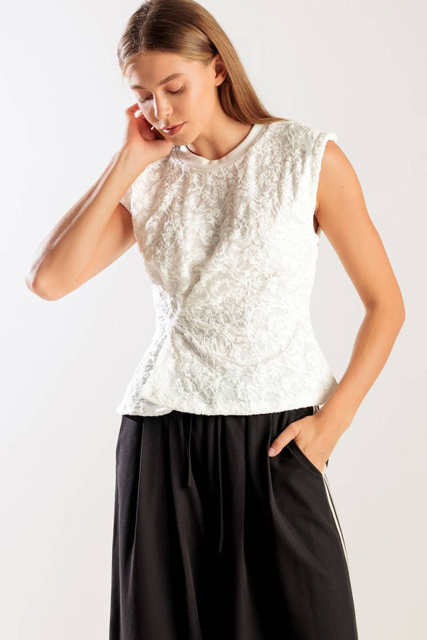 hidden-smiles-white-woven-lace-top Flying Tomato-Sophia's StyleTOPS-1
