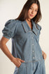 eternal-sunshine-chambray-denim-top Flying Tomato-Sophia's StyleTOPS-1