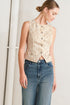 sweet-but-strong-woven-vest-flying-tomato-Sophia's StyleTOPS-1