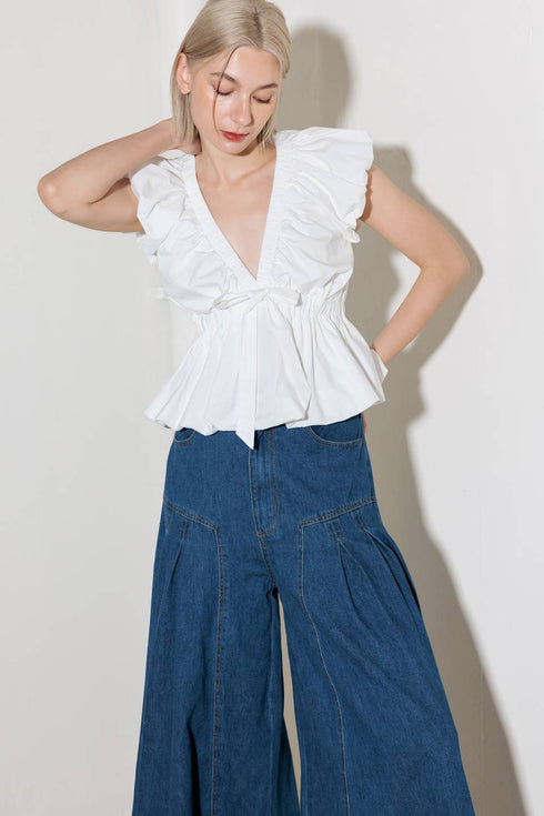 slow-down-in-white-woven-top Flying Tomato-Sophia's Style-3