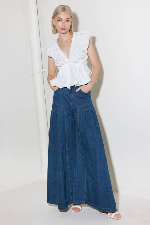 slow-down-in-white-woven-top Flying Tomato-Sophia's Style-7