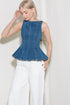 enduring-spark-blue-denim-top Flying Tomato-Sophia's Style-6