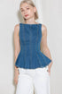 enduring-spark-blue-denim-top Flying Tomato-Sophia's StyleTOPS-1