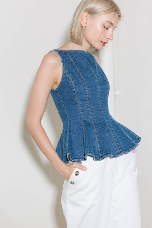 enduring-spark-blue-denim-top Flying Tomato-Sophia's Style-7