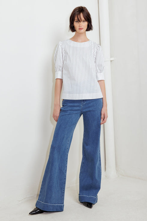 cocoon-hour-white-woven-top Flying Tomato-Sophia's Style-6