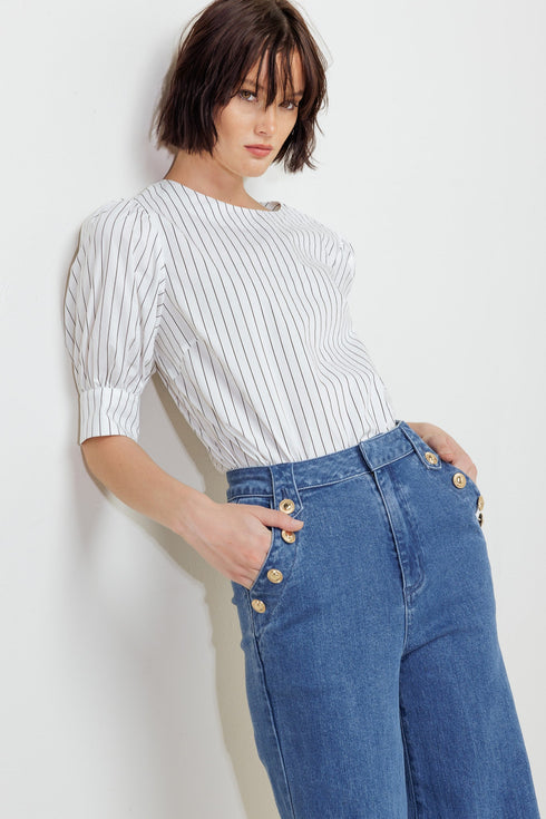 cocoon-hour-white-woven-top Flying Tomato-Sophia's Style-7