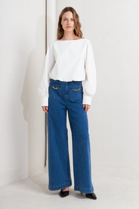 lauren-touch-woven-top Flying Tomato-Sophia's Style-3