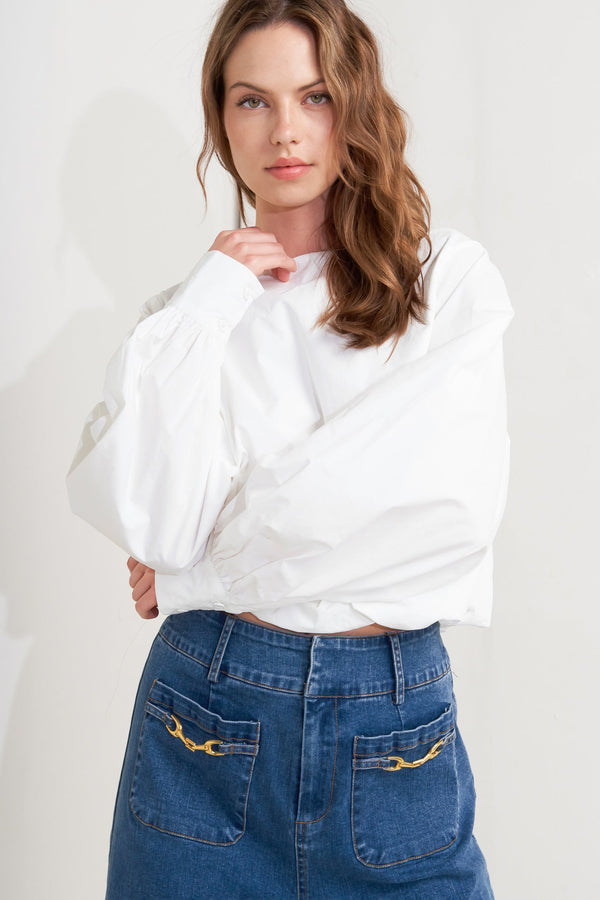 lauren-touch-woven-top Flying Tomato-Sophia's StyleTOPS-1