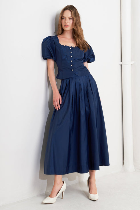 scallop-kiss-woven-top Flying Tomato-Sophia's Style-4