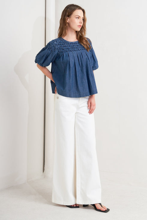 cottage-spell-chambray-top Sophia's Style-5