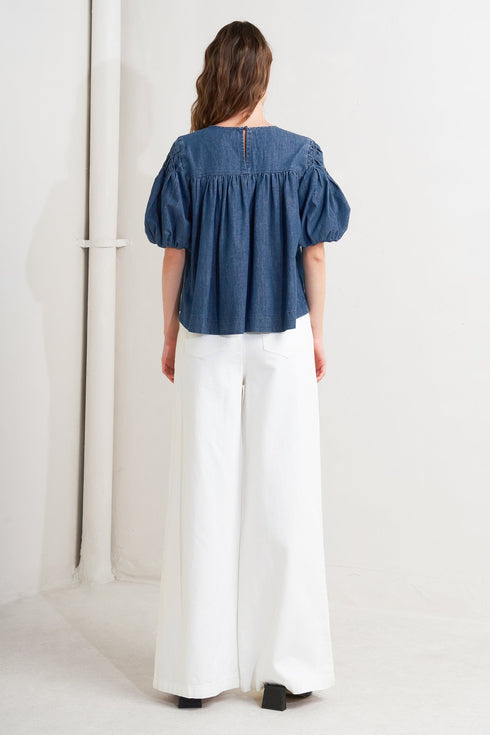 cottage-spell-chambray-top Sophia's Style-2