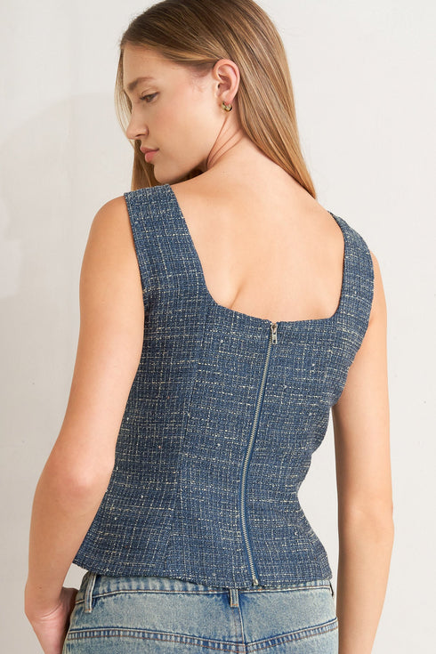 studio-femme-look-tweed-top Flying Tomato - Sophia's Style-4