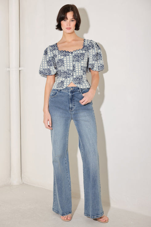 sweet-check-romance-woven-jacquard-top-sophias-style-3