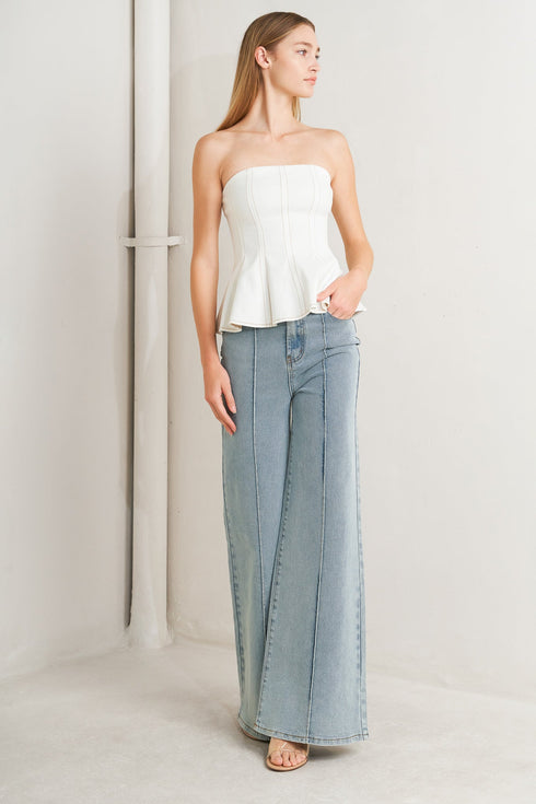 subtle-drama-woven-top-flying-tomato-Sophia's Style-4