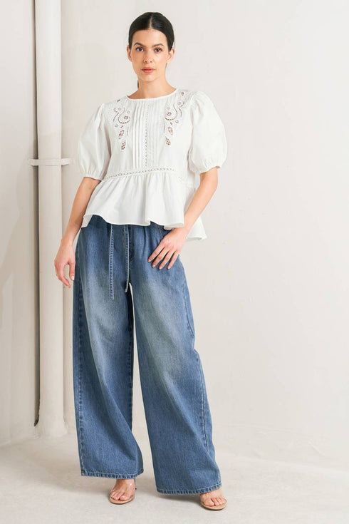 silent-morning-woven-top-Flying-Tomato-Sophia's Style-4