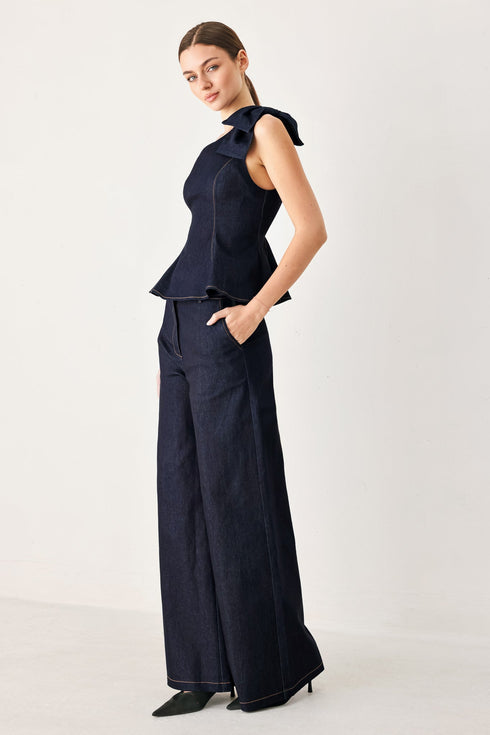 indigo-bow-one-shoulder-denim-top-flying-tomato-sophias-style-5