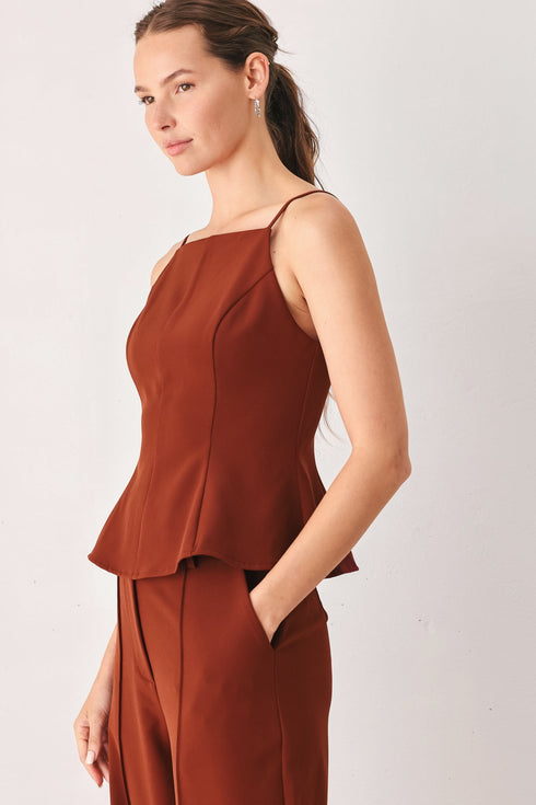 autumn-rust-flowy-woven-top-sophias-style-2