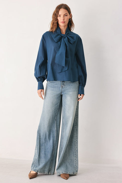 ocean-ink-pussy-bow-woven-top-sophias-style-2