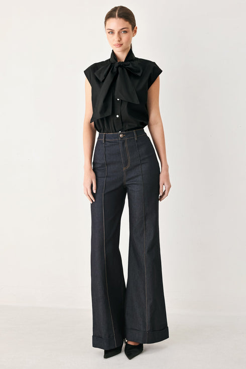 modern-statement-bow-woven-top-sophias-style-4
