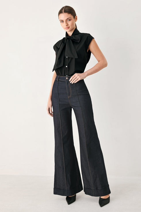 modern-statement-bow-woven-top-sophias-style-6