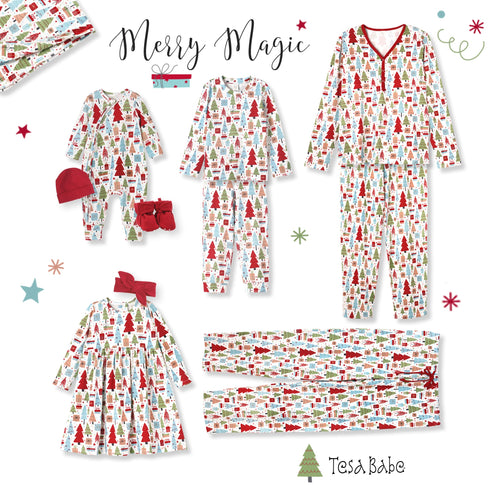 christmas-merry-girls-soft-bamboo-dress-sibling-matching Sophia's Style-3