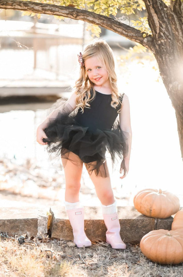 black-tank-tutu-leotard Mila &  Rose - Sophia's Style-Black Tank Tutu Leotard-6-12M--1