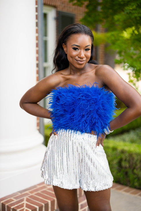 fancy-strapless-feather-crop-top-royal-blue Buddy Love - Sophia's Style----5