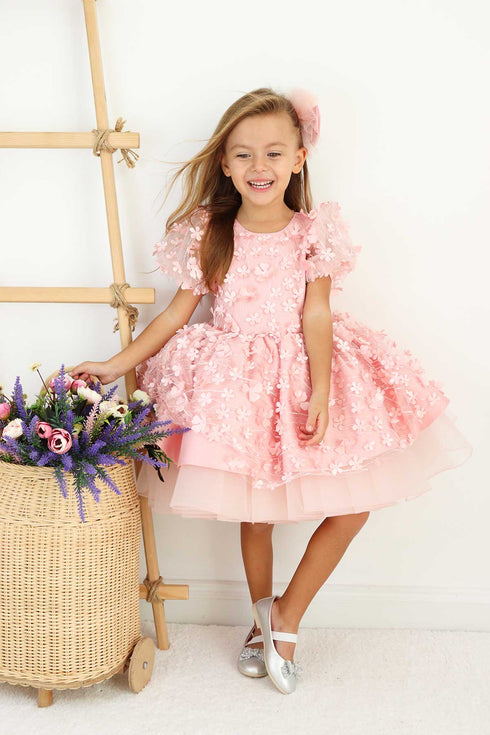 fiona-pink-party-dress-layered-tha-dressing - Sophia's Style -10