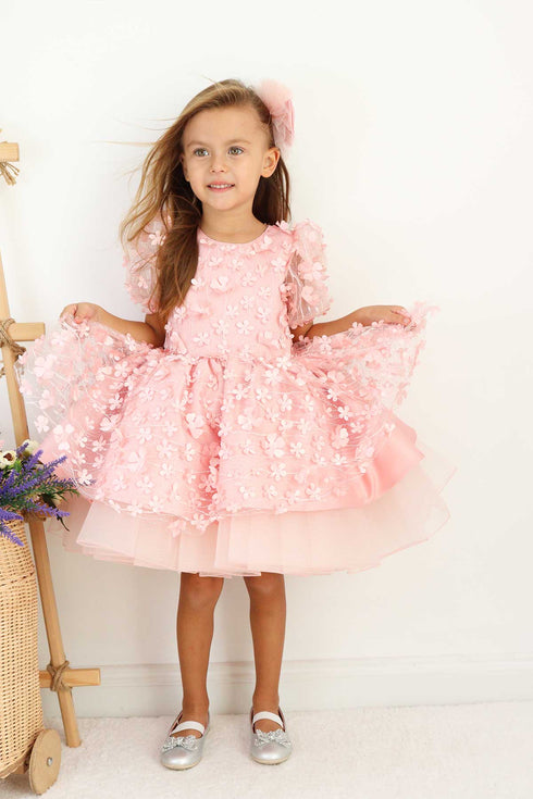 fiona-pink-party-dress-layered-tha-dressing - Sophia's Style -6