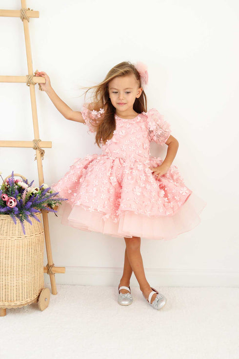 fiona-pink-party-dress-layered-tha-dressing - Sophia's Style -11