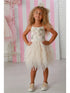 Girls Fleur Emma Ivory Sequin & Tulle Party Dress 12M-14