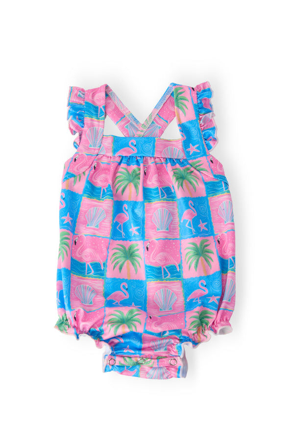 flock-star-ruffle-cross-back-romper-Mila&Rose-Sophia's StyleRuffle Cross Back Romper-1